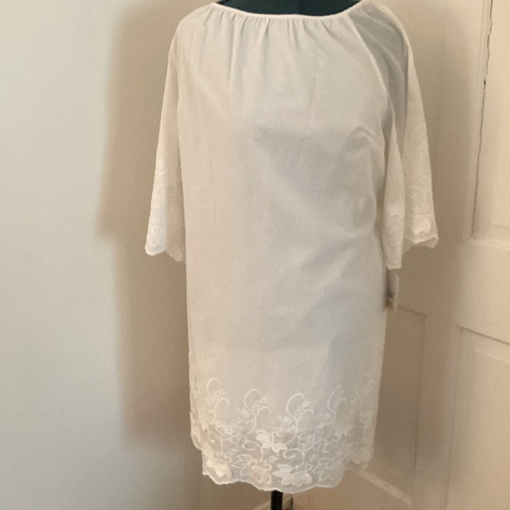 Embellished Cotton Maternity Dress M